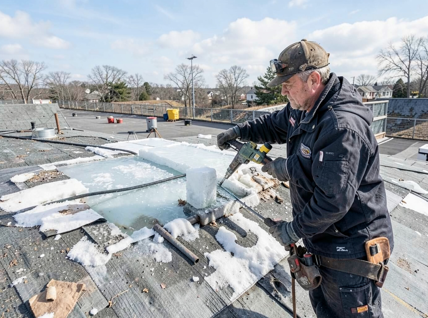 Ice Dam Roof Repair in Davenport, IA